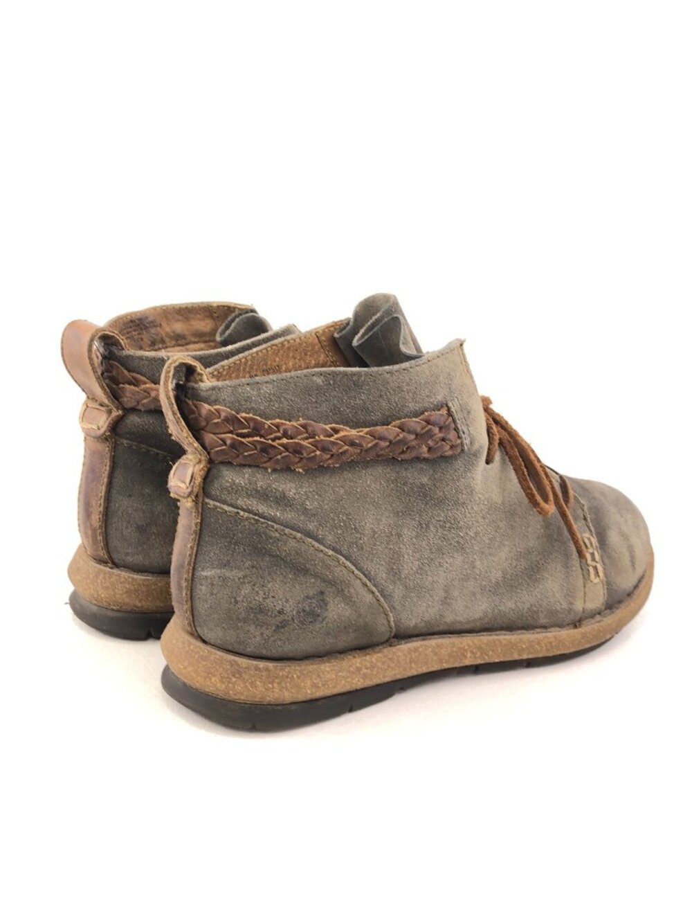 Born Temple II Brown Distressed Suede Ankle Boots 9 - Picture 5 of 13